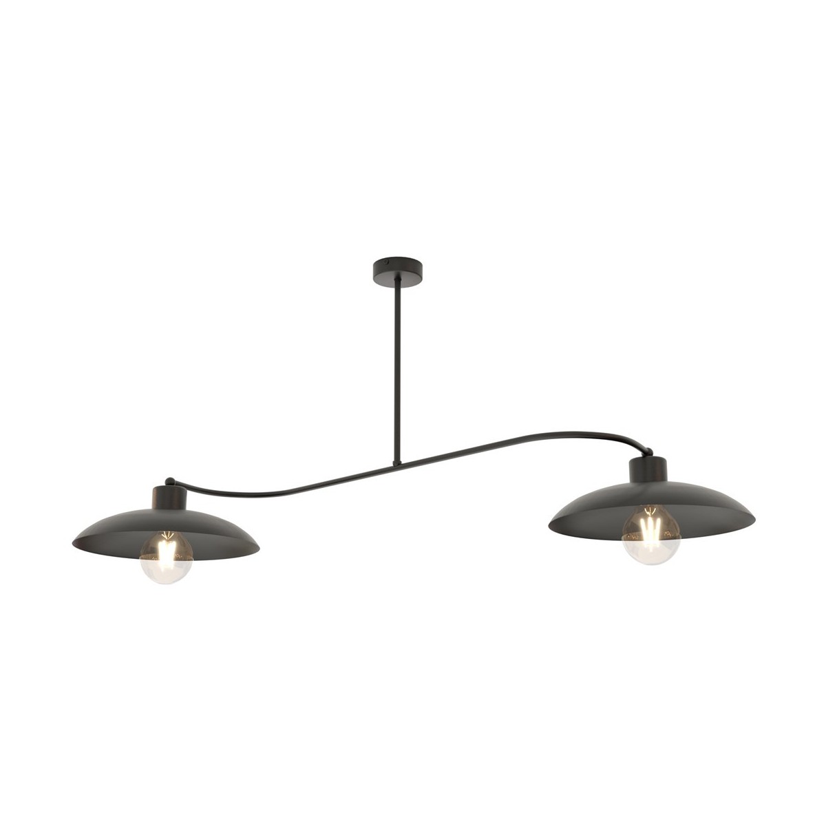 Emibig FOSTER 2 BLACK EM1353/2 kolor czarny z kategorii lampy sufitowe