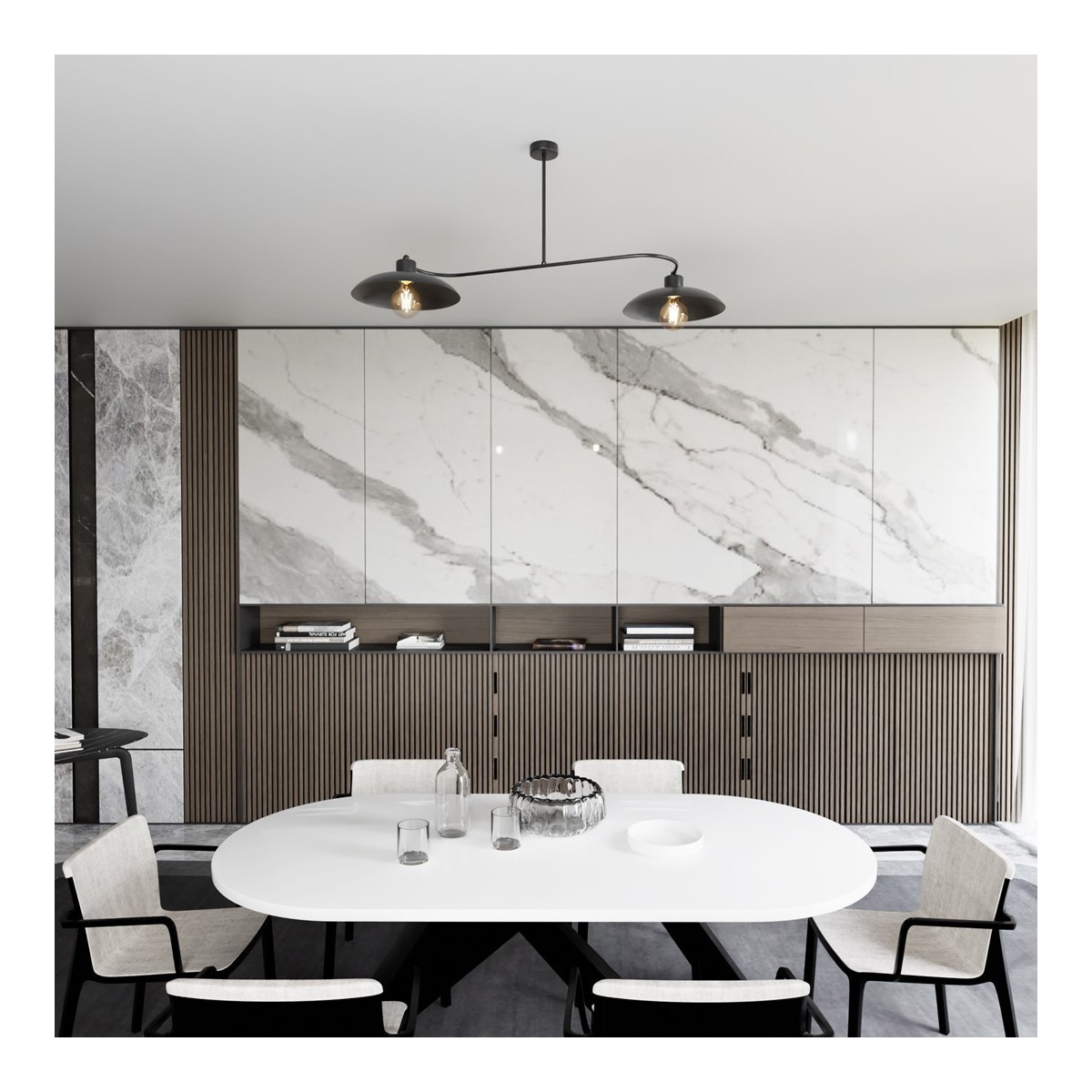 Emibig FOSTER 2 BLACK EM1353/2 kolor czarny z kategorii lampy sufitowe