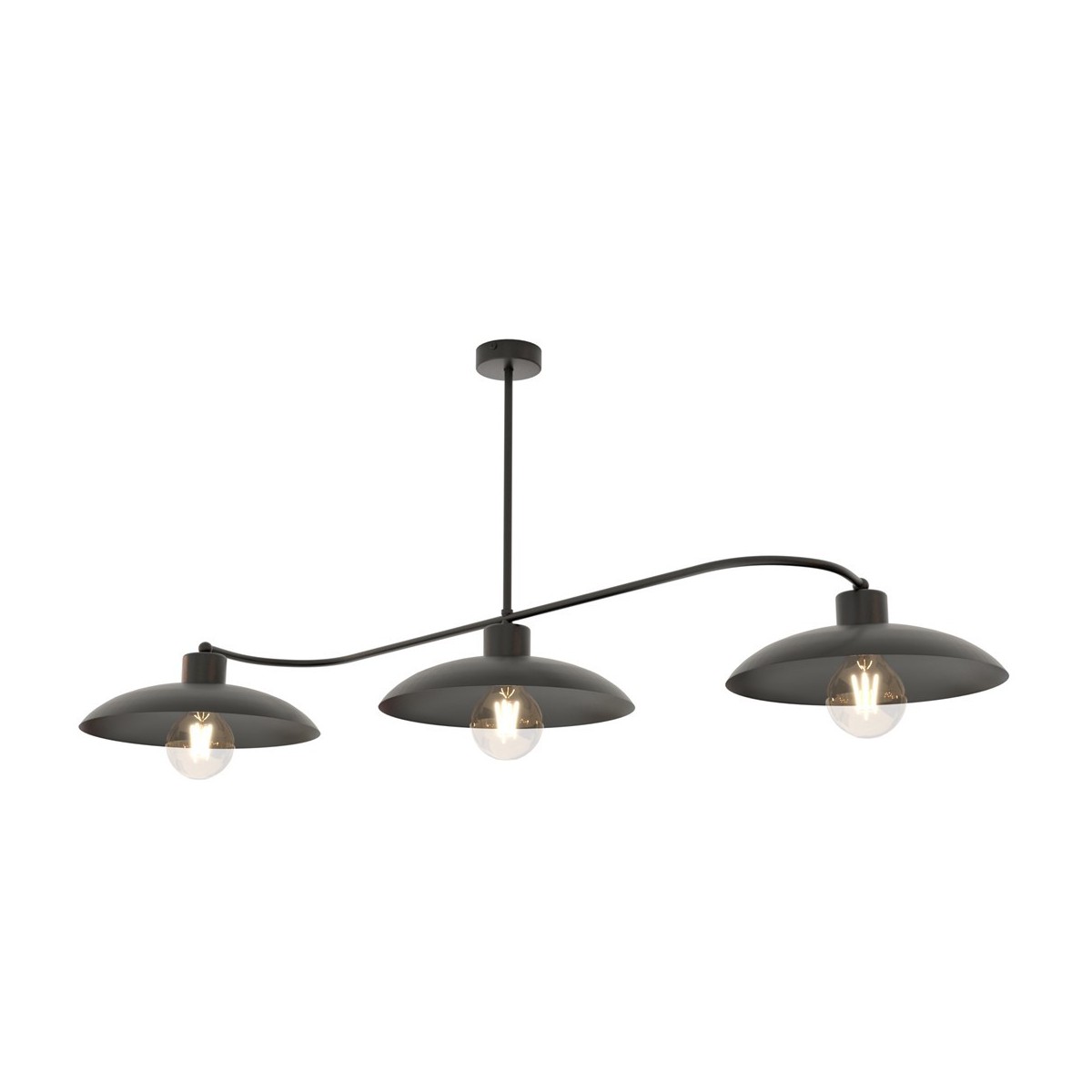 Emibig FOSTER 3 BLACK EM1353/3 kolor czarny z kategorii lampy sufitowe