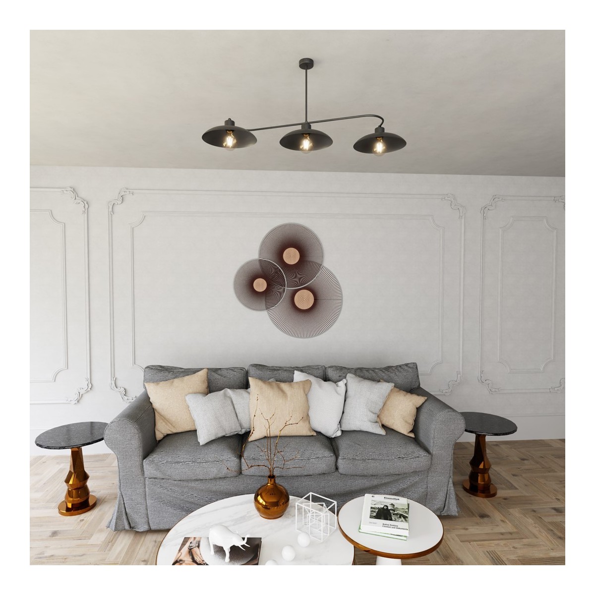 Emibig FOSTER 3 BLACK EM1353/3 kolor czarny z kategorii lampy sufitowe