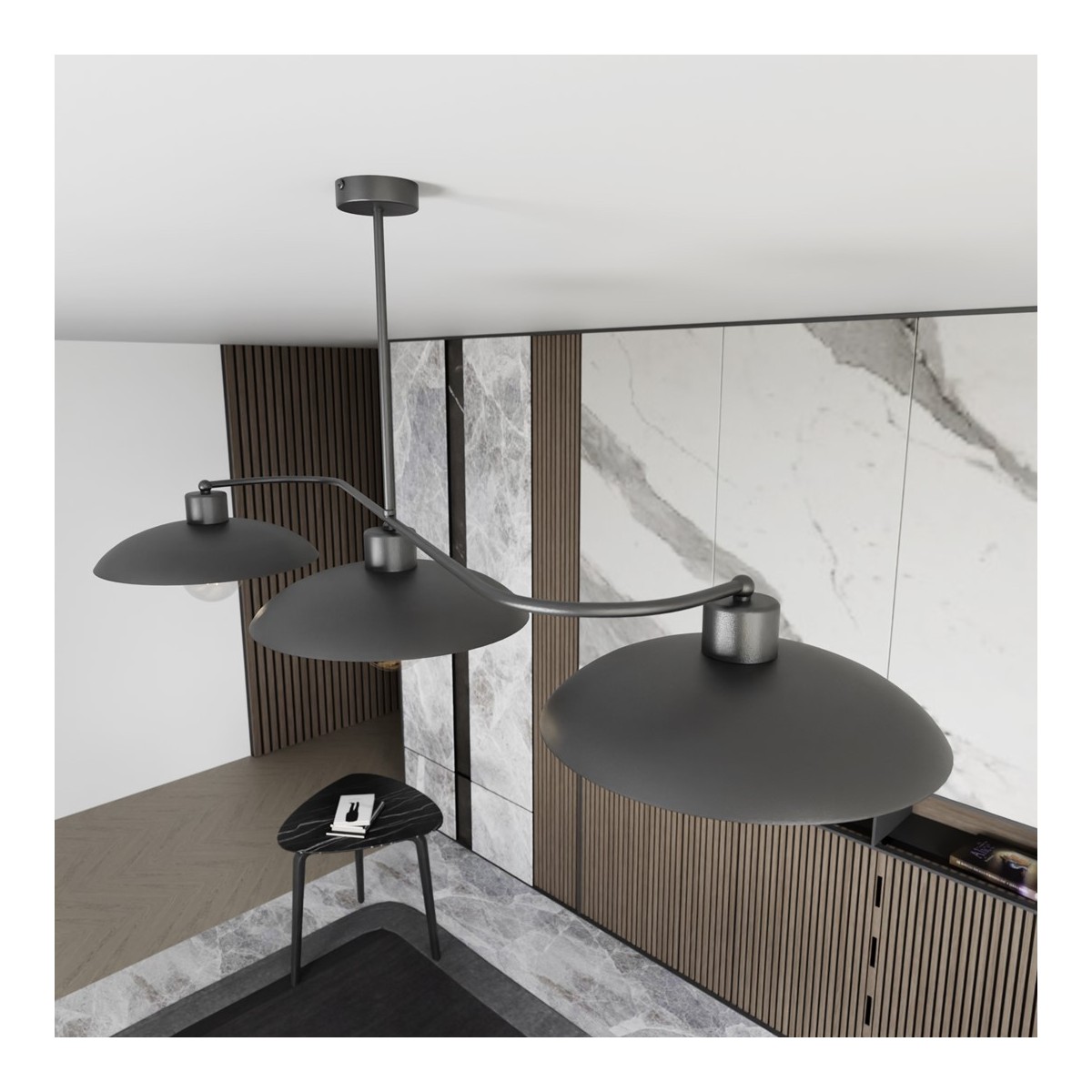 Emibig FOSTER 3 BLACK EM1353/3 kolor czarny z kategorii lampy sufitowe