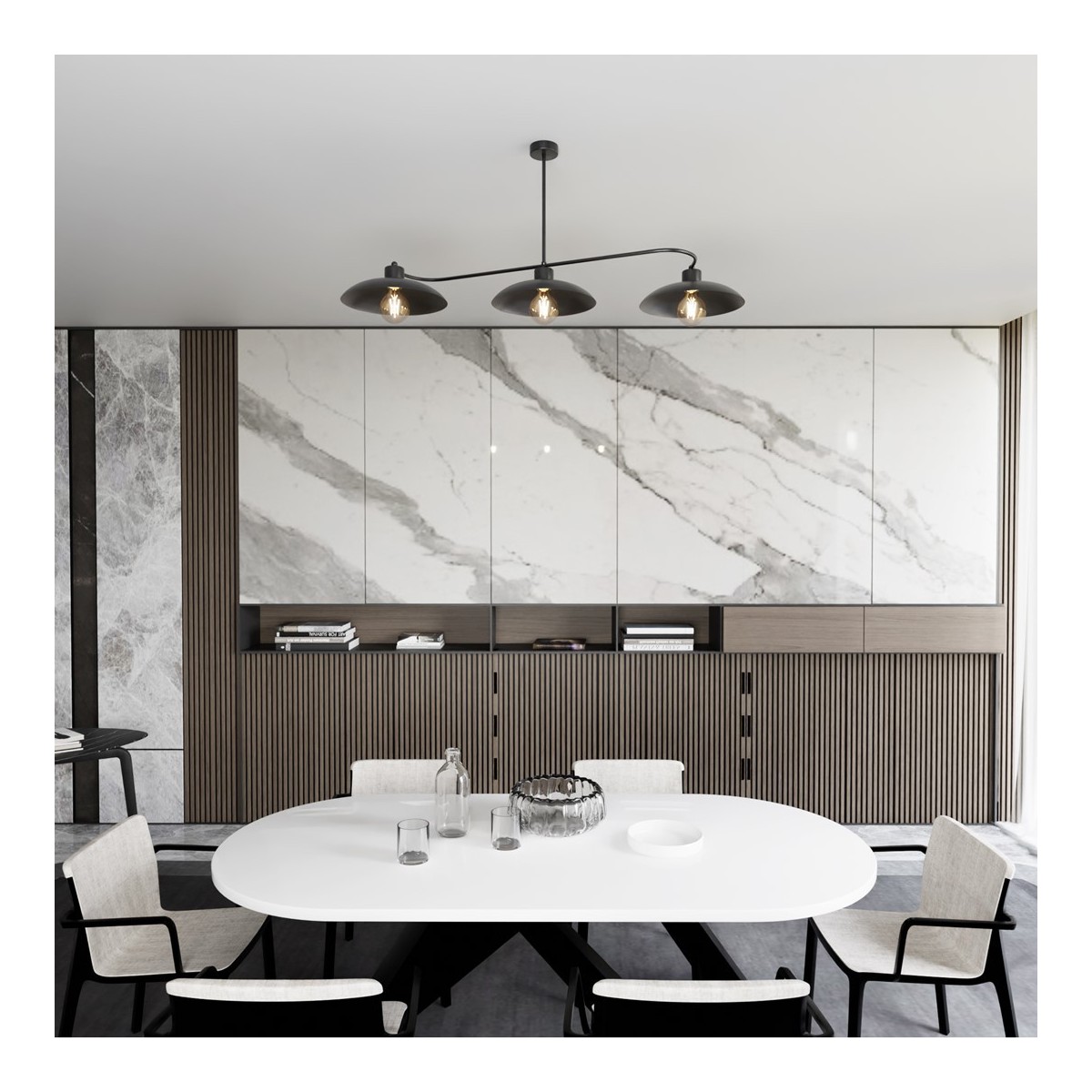 Emibig FOSTER 3 BLACK EM1353/3 kolor czarny z kategorii lampy sufitowe