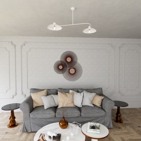 Emibig FOSTER 2 WHITE EM1354/2 kolor biały z kategorii lampy sufitowe