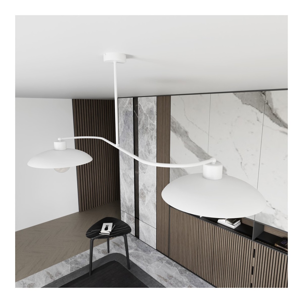 Emibig FOSTER 2 WHITE EM1354/2 kolor biały z kategorii lampy sufitowe