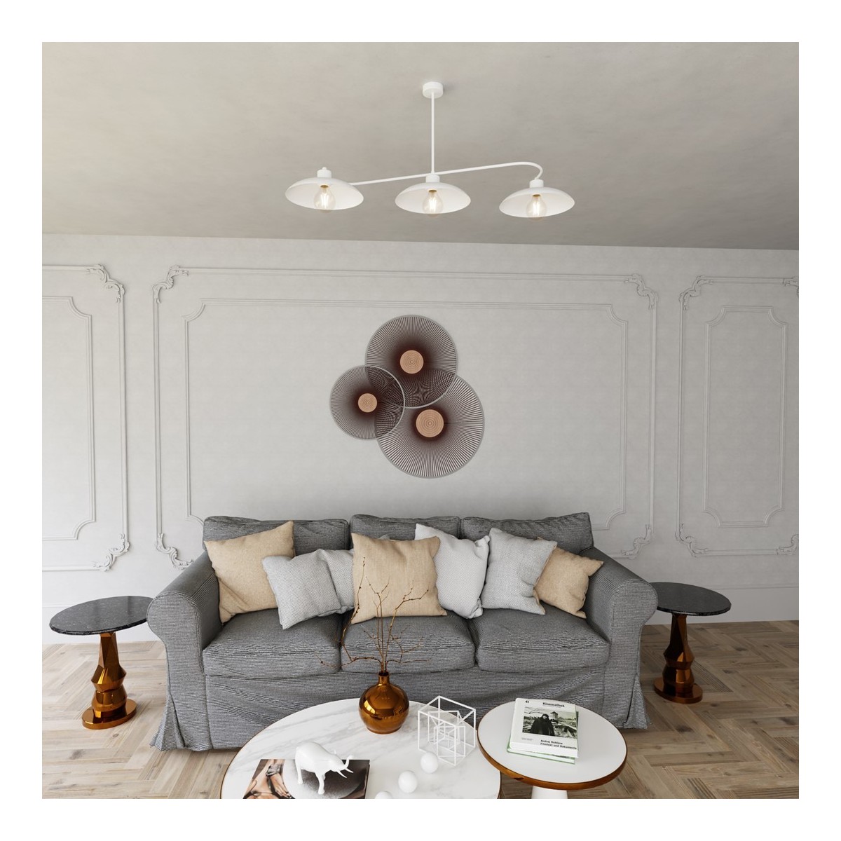 Emibig FOSTER 3 WHITE EM1354/3 kolor biały z kategorii lampy sufitowe