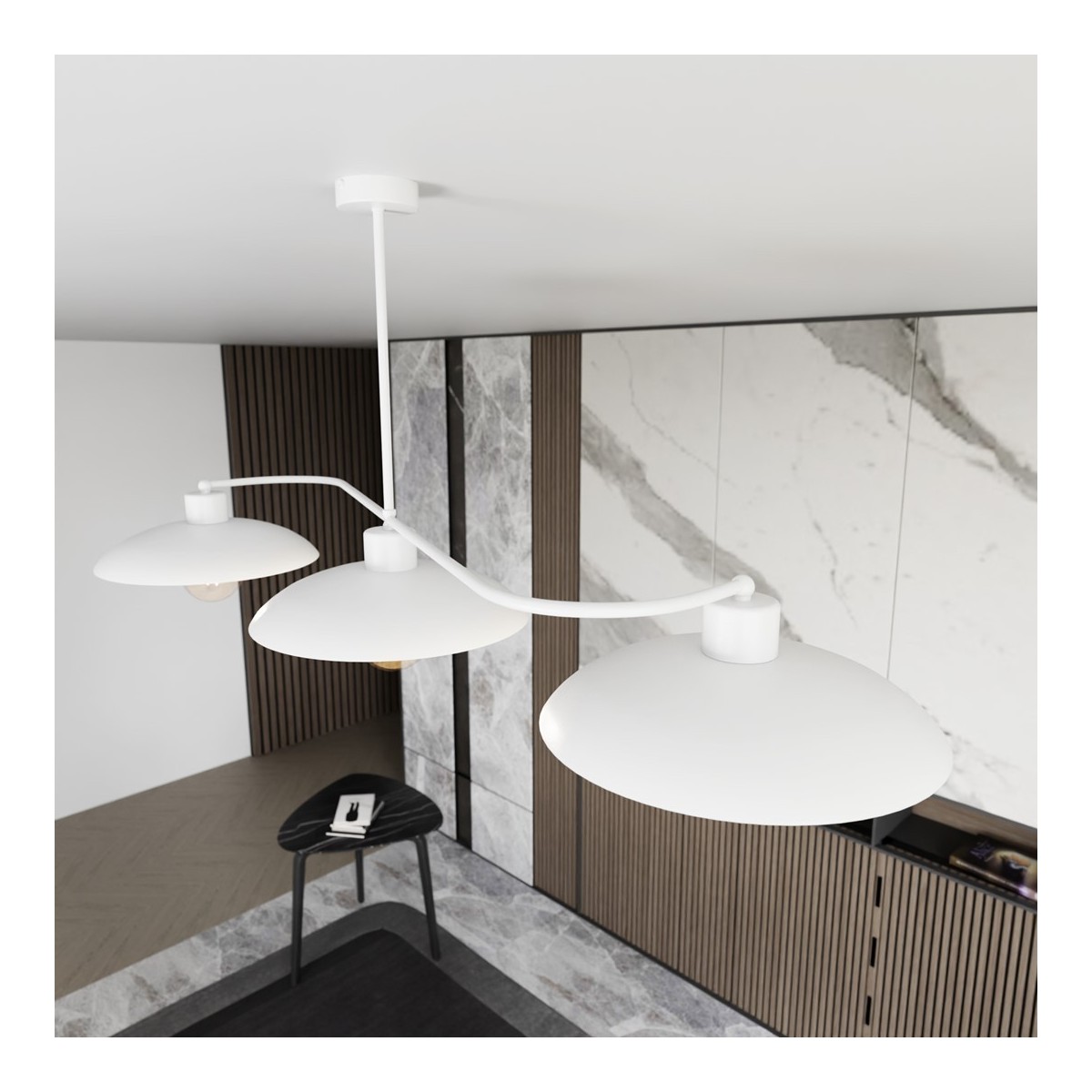 Emibig FOSTER 3 WHITE EM1354/3 kolor biały z kategorii lampy sufitowe