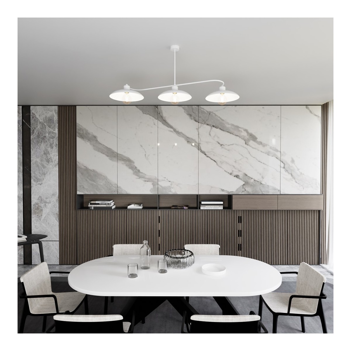 Emibig FOSTER 3 WHITE EM1354/3 kolor biały z kategorii lampy sufitowe