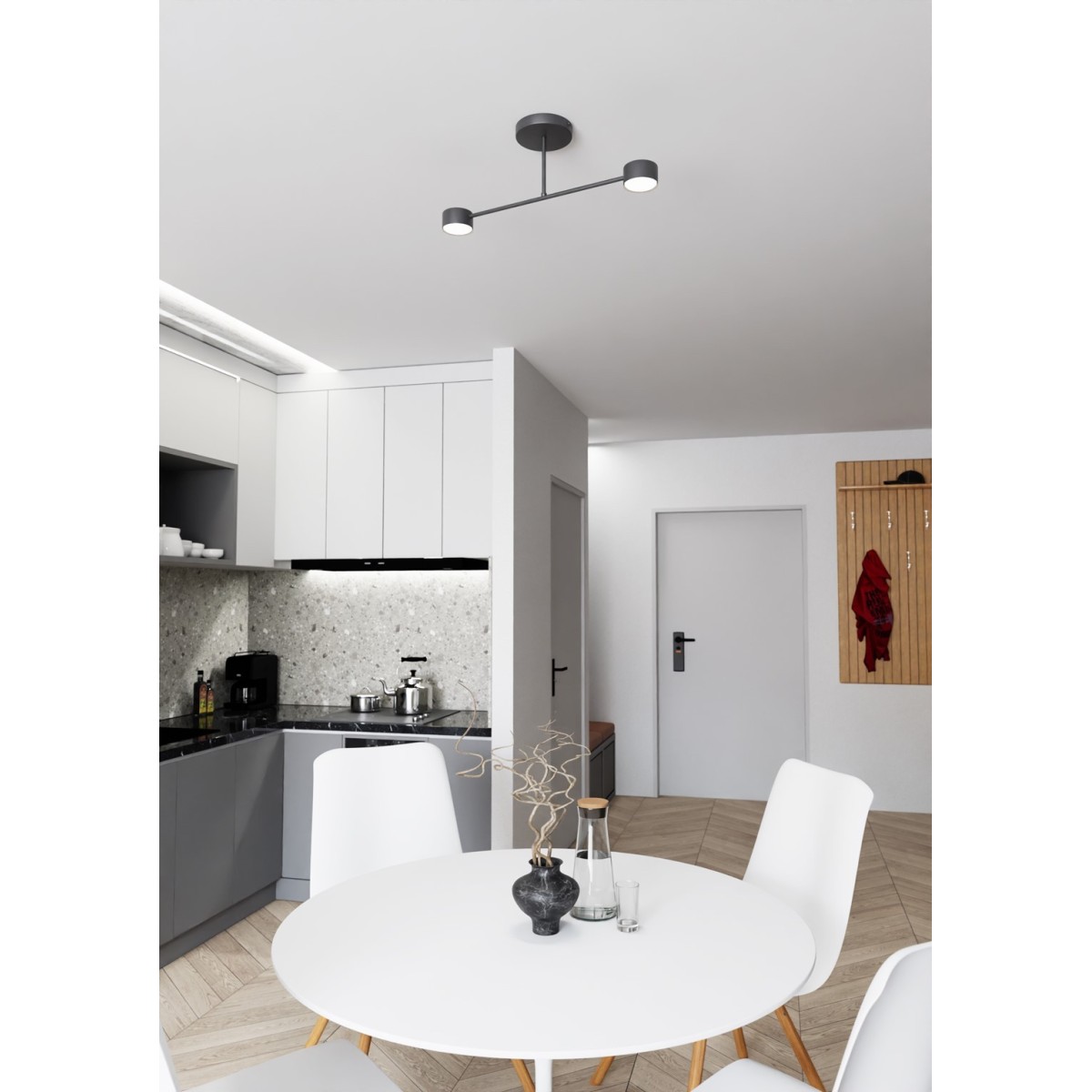 Emibig HALO 2 BLACK EM1355/2 kolor czarny z kategorii lampy sufitowe