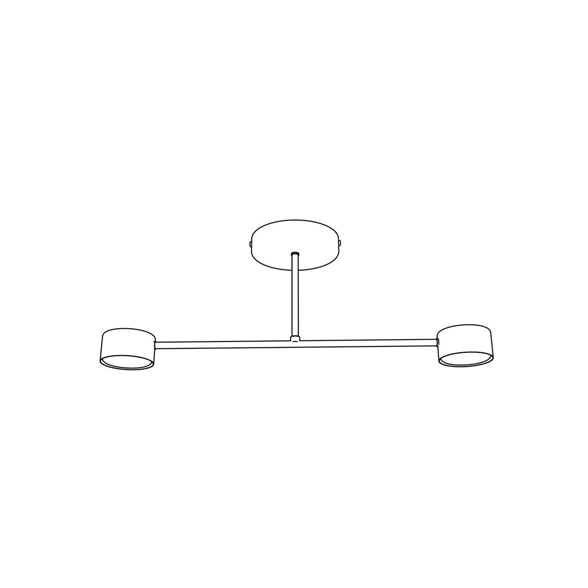 Emibig HALO 2 BLACK EM1355/2 kolor czarny z kategorii lampy sufitowe