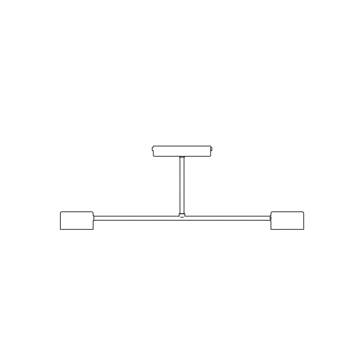Emibig HALO 2 BLACK EM1355/2 kolor czarny z kategorii lampy sufitowe