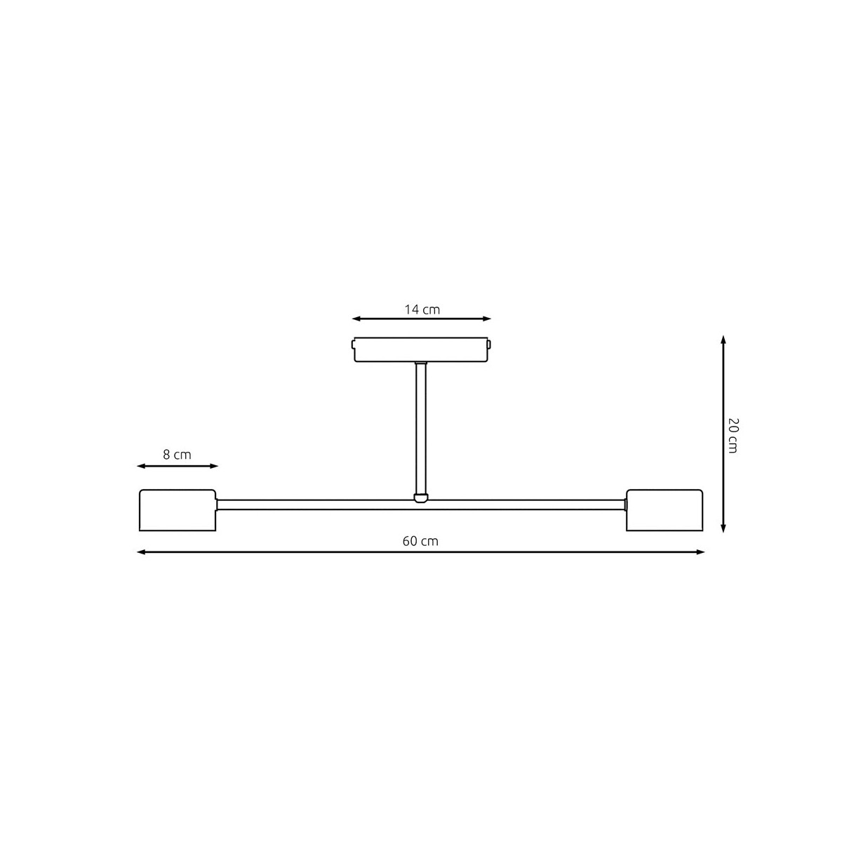 Emibig HALO 2 BLACK EM1355/2 kolor czarny z kategorii lampy sufitowe