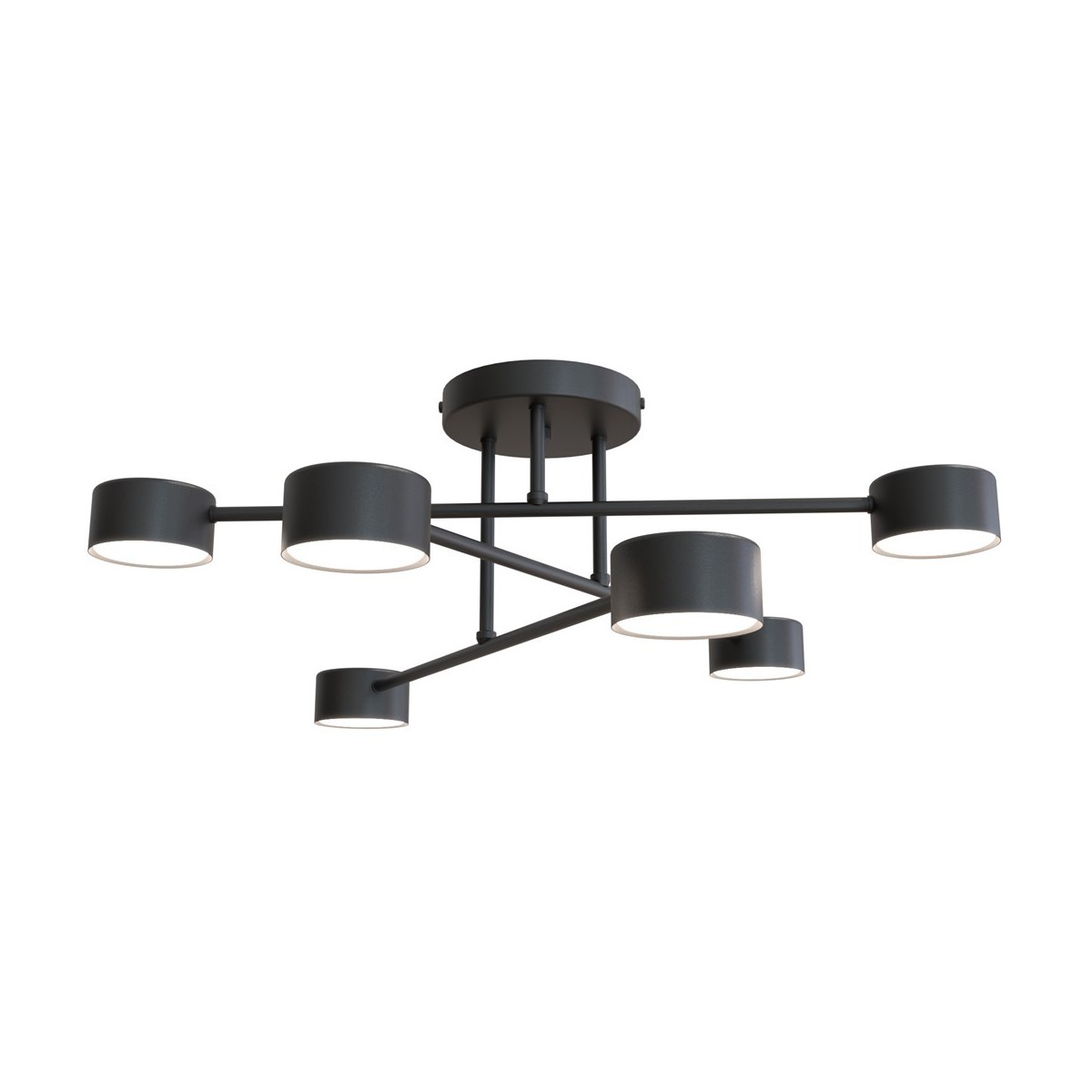 Emibig HALO 6 BLACK EM1355/6 kolor czarny z kategorii lampy sufitowe