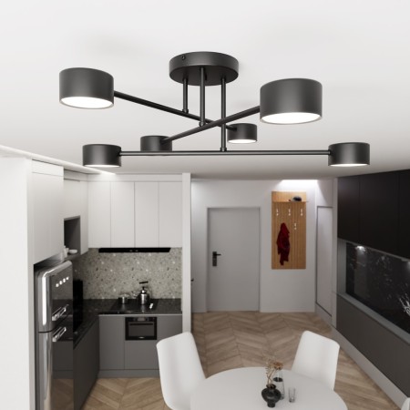 Emibig HALO 6 BLACK EM1355/6 kolor czarny z kategorii lampy sufitowe