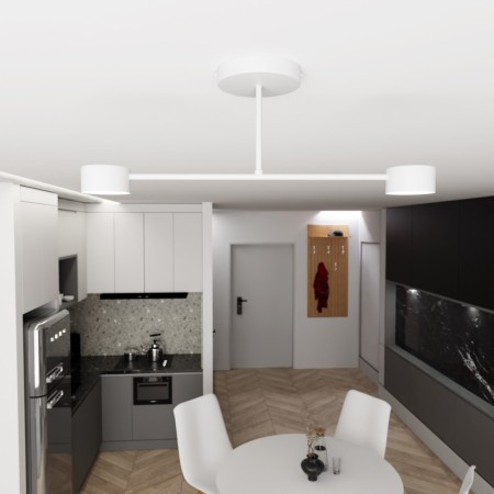 Emibig HALO 2 WHITE EM1356/2 kolor biały z kategorii lampy sufitowe