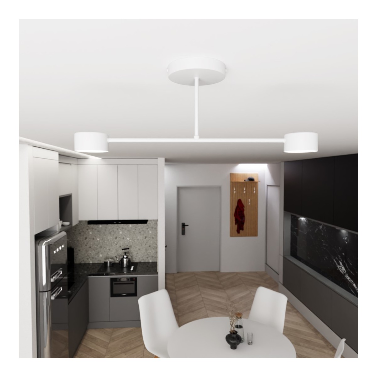 Emibig HALO 2 WHITE EM1356/2 kolor biały z kategorii lampy sufitowe