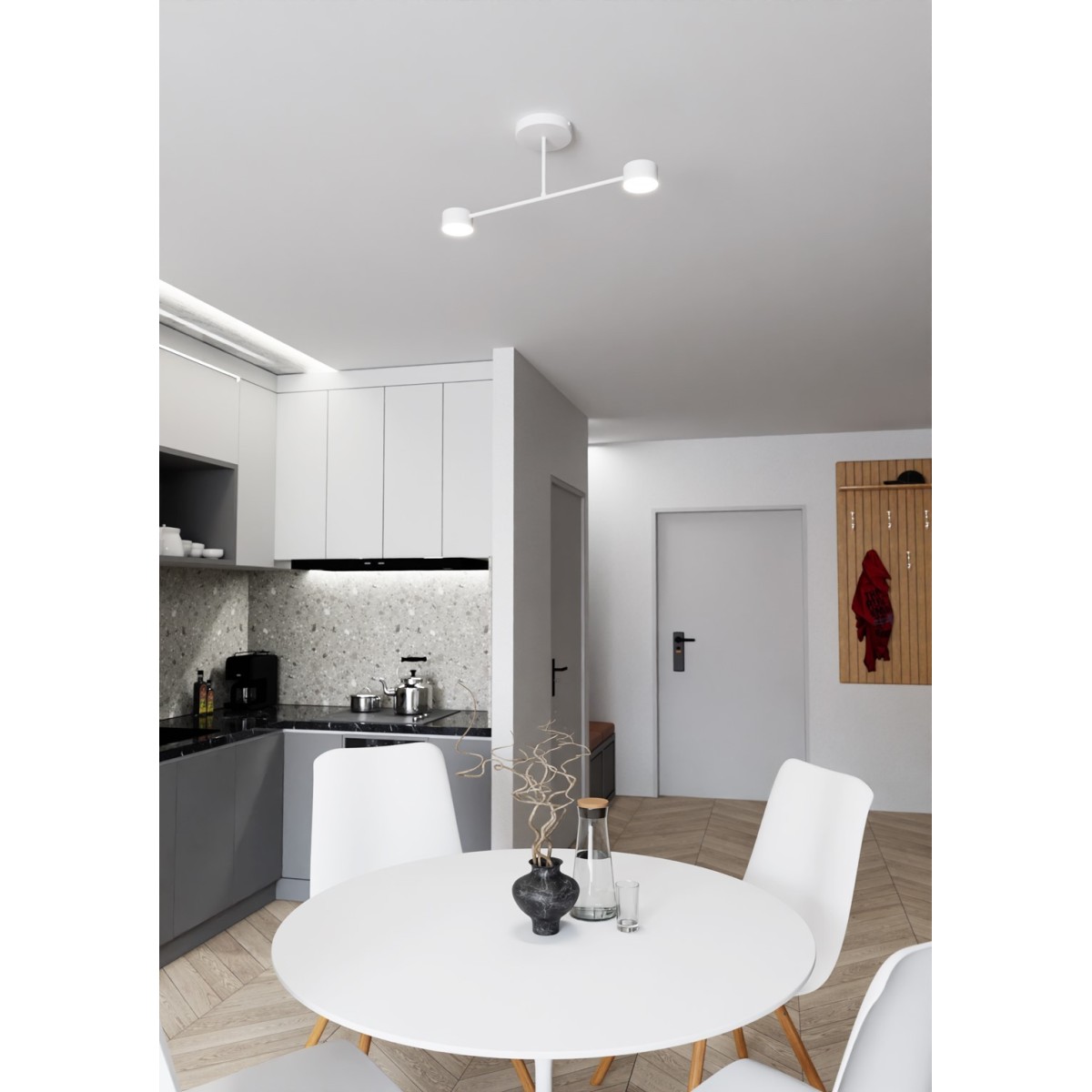 Emibig HALO 2 WHITE EM1356/2 kolor biały z kategorii lampy sufitowe