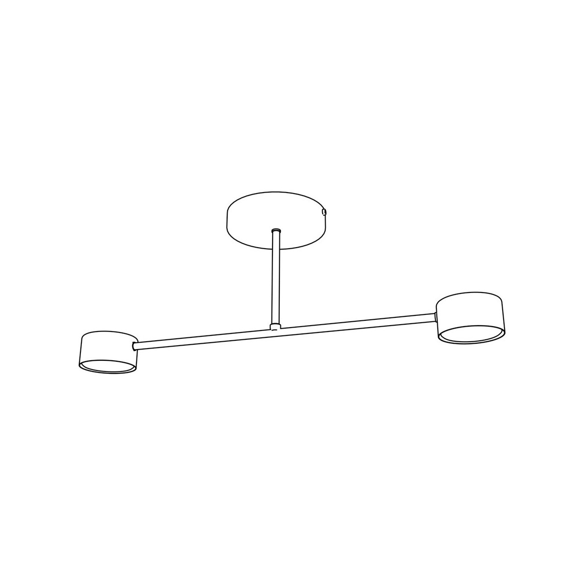 Emibig HALO 2 WHITE EM1356/2 kolor biały z kategorii lampy sufitowe