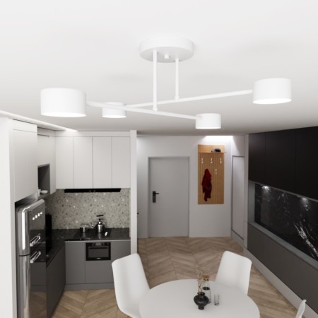 Emibig HALO 4 WHITE EM1356/4 kolor biały z kategorii lampy sufitowe