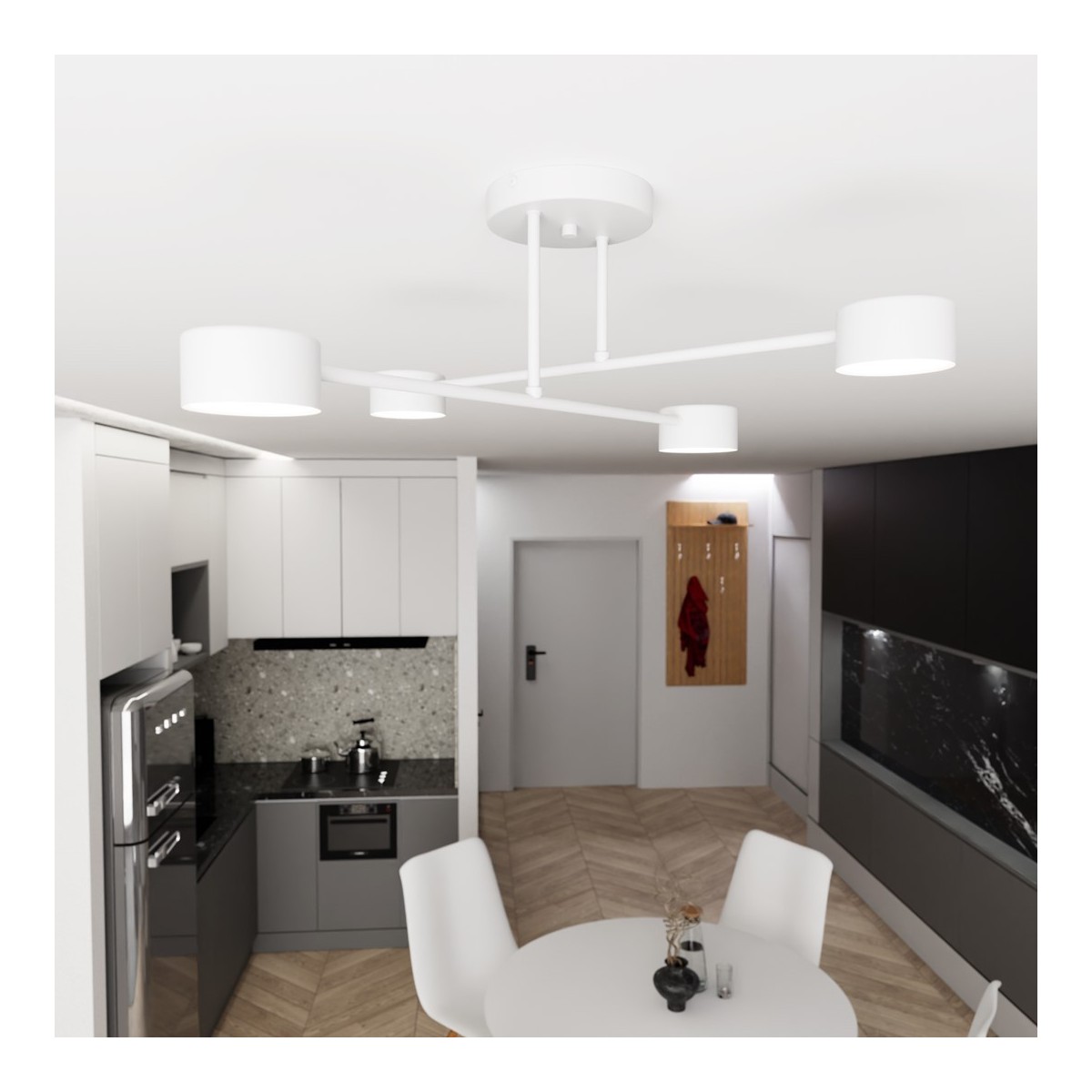 Emibig HALO 4 WHITE EM1356/4 kolor biały z kategorii lampy sufitowe