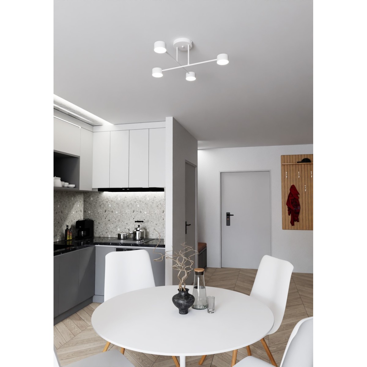 Emibig HALO 4 WHITE EM1356/4 kolor biały z kategorii lampy sufitowe