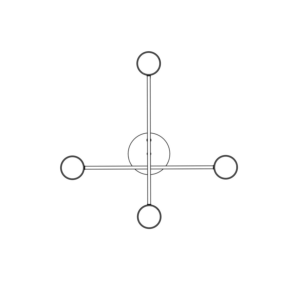 Emibig HALO 4 WHITE EM1356/4 kolor biały z kategorii lampy sufitowe