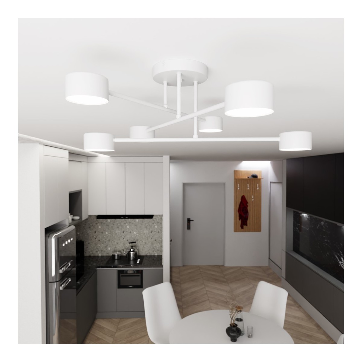 Emibig HALO 6 WHITE EM1356/6 kolor biały z kategorii lampy sufitowe