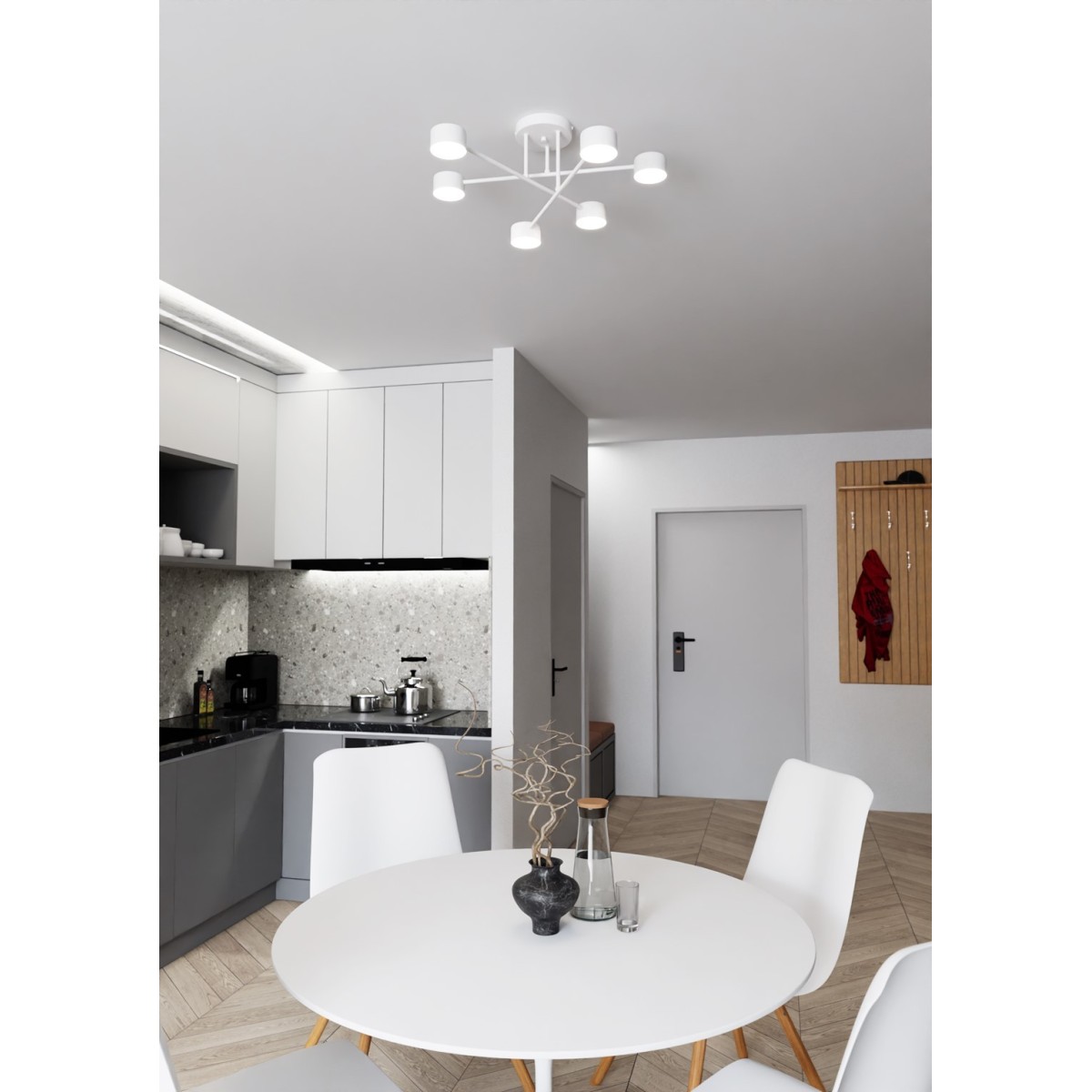 Emibig HALO 6 WHITE EM1356/6 kolor biały z kategorii lampy sufitowe