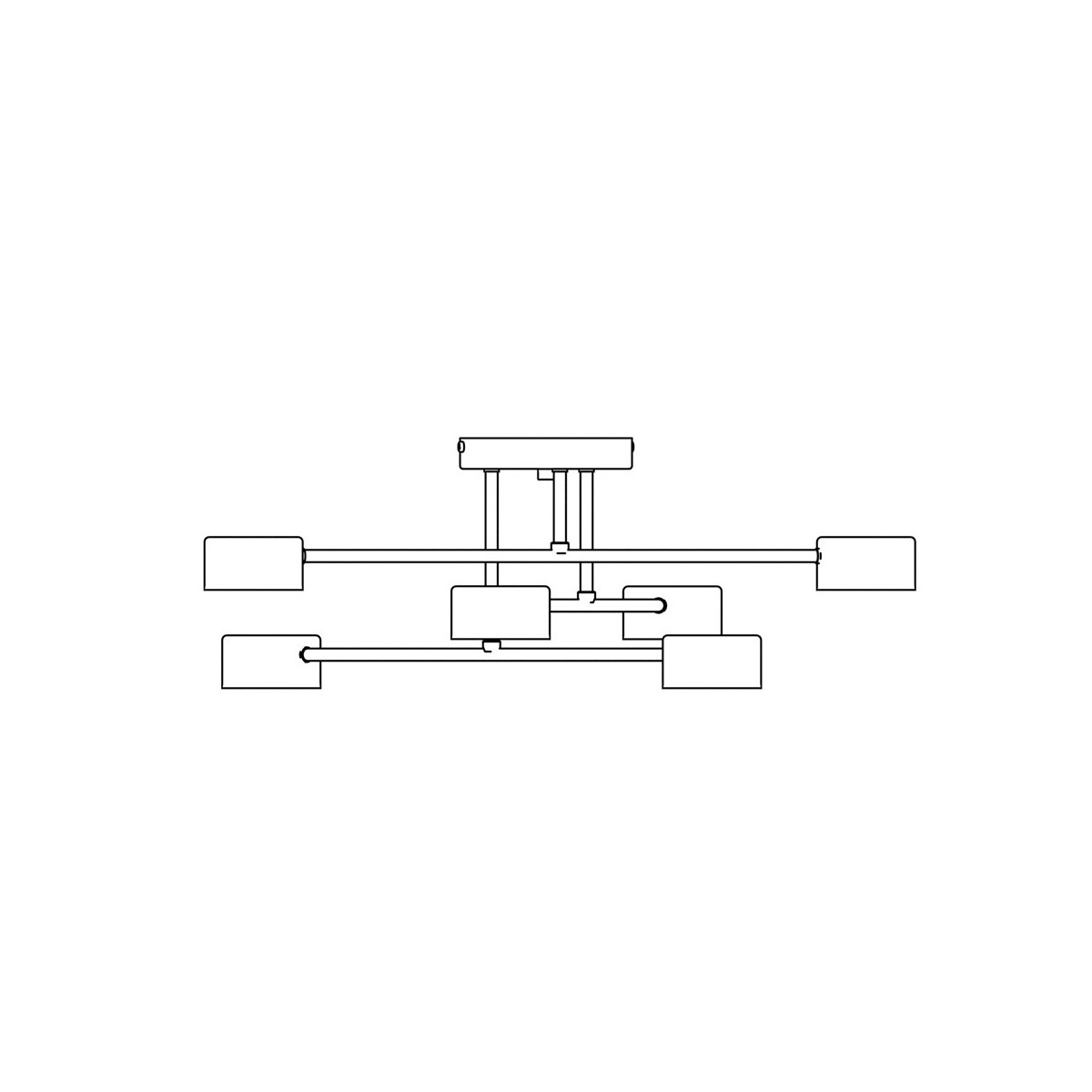 Emibig HALO 6 WHITE EM1356/6 kolor biały z kategorii lampy sufitowe