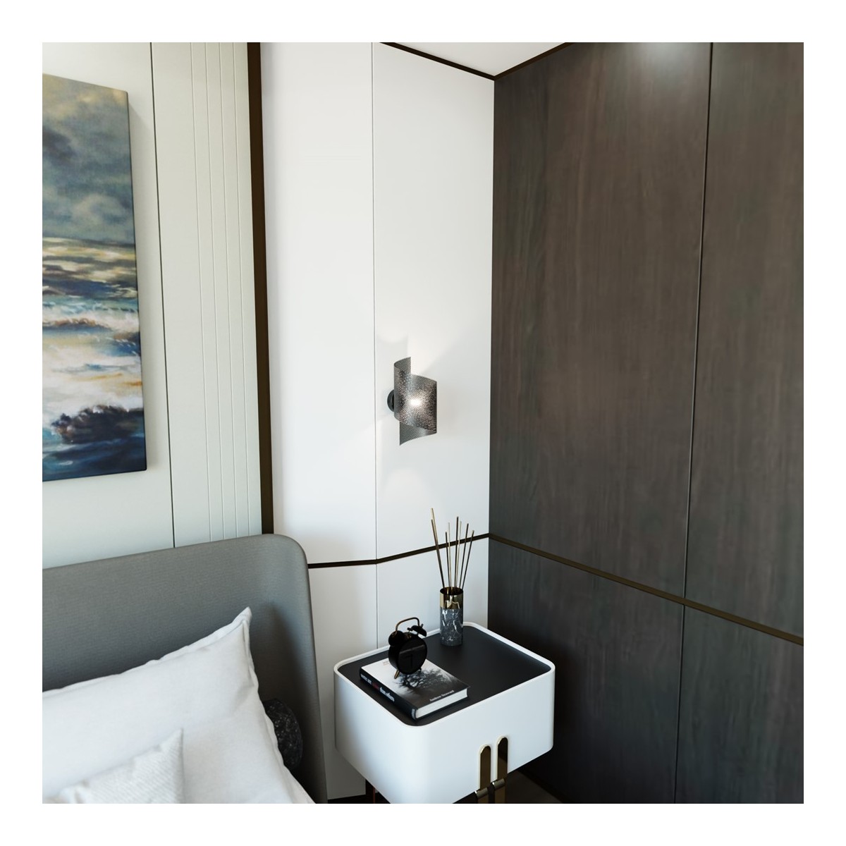 Emibig SPIRAL BLACK EM1357/1 kolor czarny z kategorii kinkiety