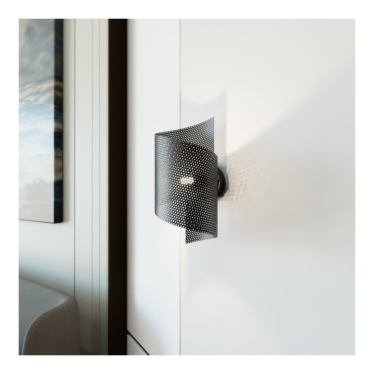 Emibig SPIRAL BLACK EM1357/1 kolor czarny z kategorii kinkiety