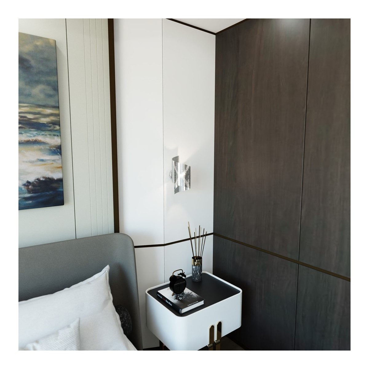 Emibig SPIRAL CHROME EM1358/1 kolor srebrny z kategorii kinkiety