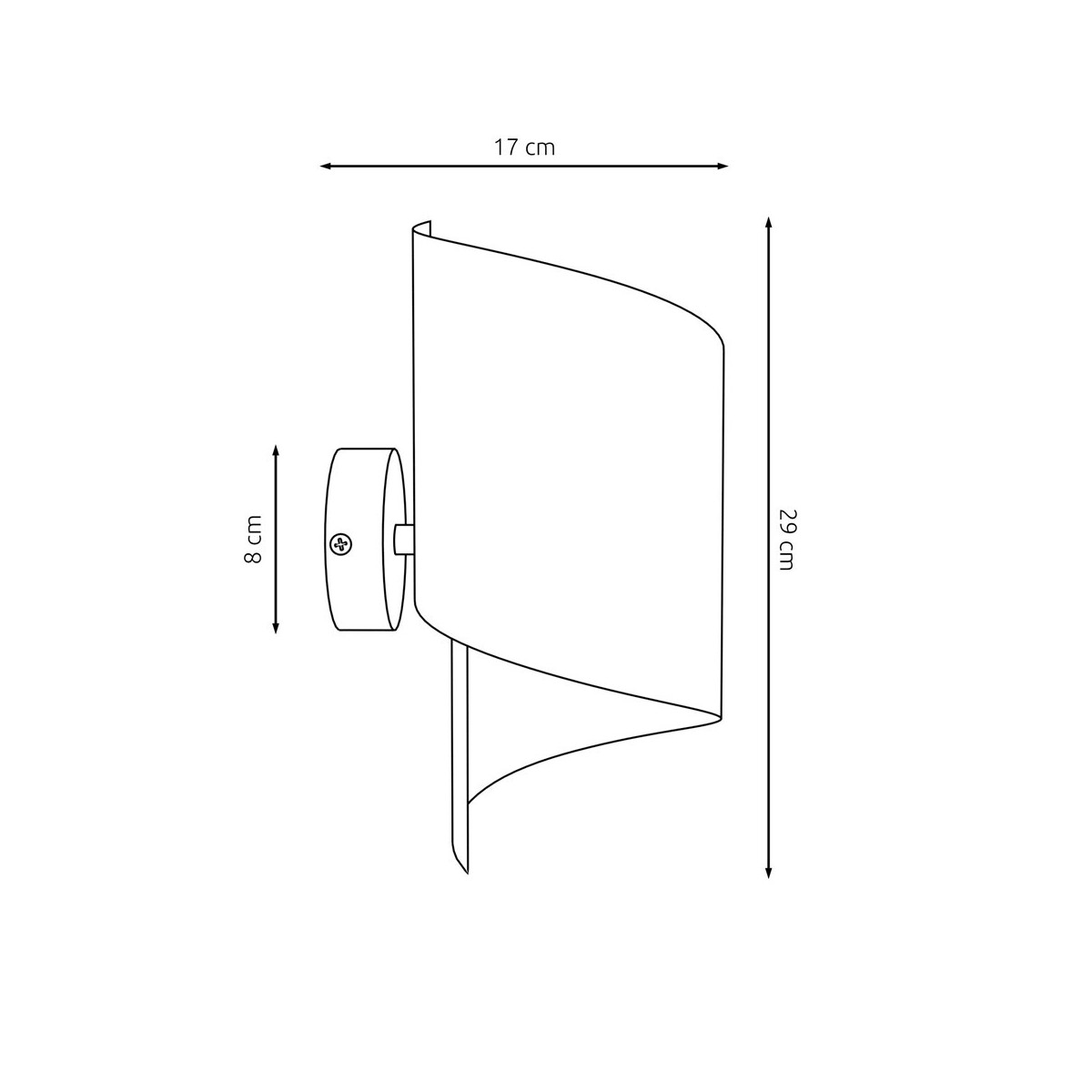 Emibig SPIRAL CHROME EM1358/1 kolor srebrny z kategorii kinkiety