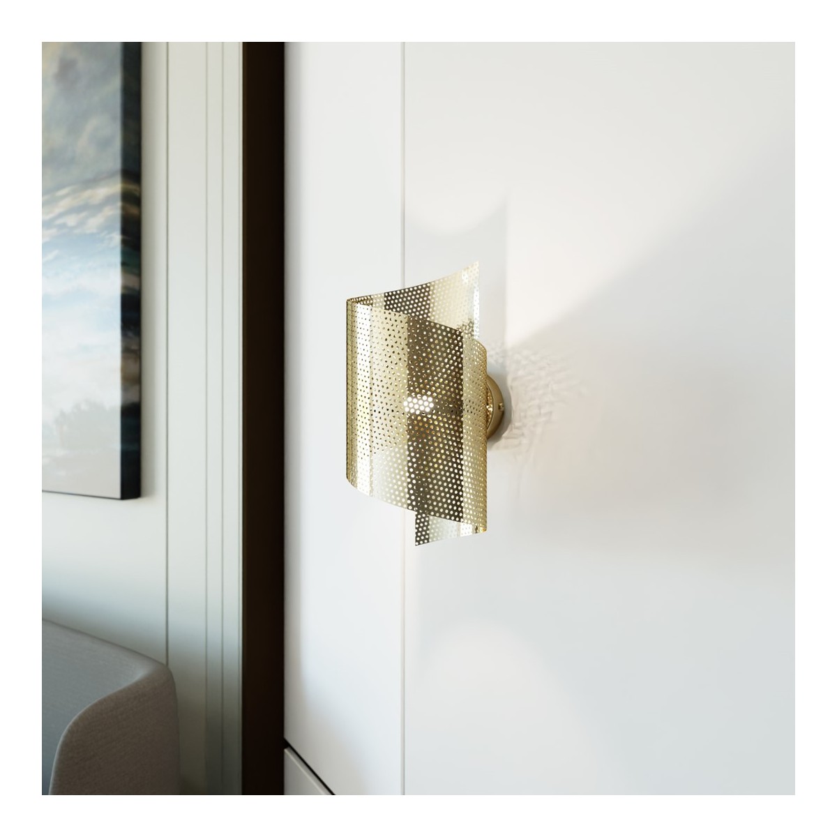 Emibig SPIRAL GOLD EM1359/1 kolor złoty z kategorii kinkiety