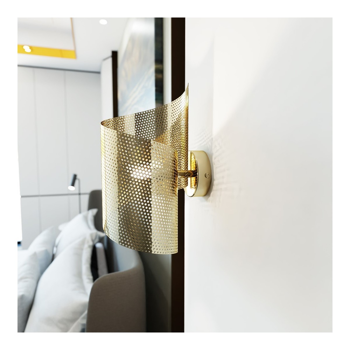 Emibig SPIRAL GOLD EM1359/1 kolor złoty z kategorii kinkiety