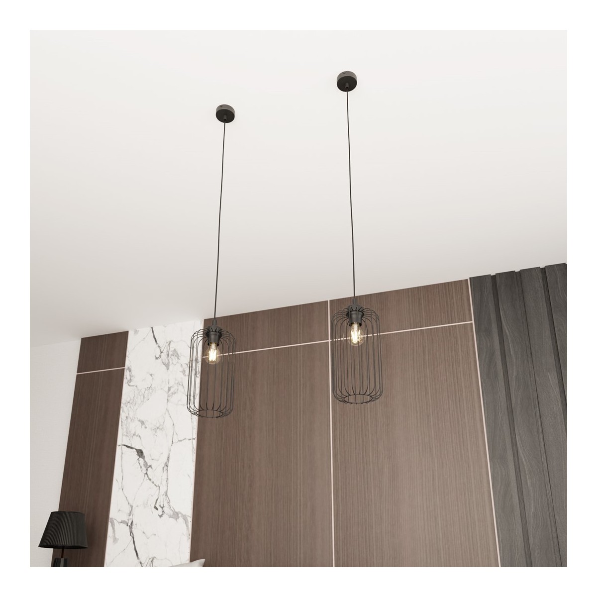 Emibig VANDER 1 BL EM1365/1 kolor czarny z kategorii lampy wiszące