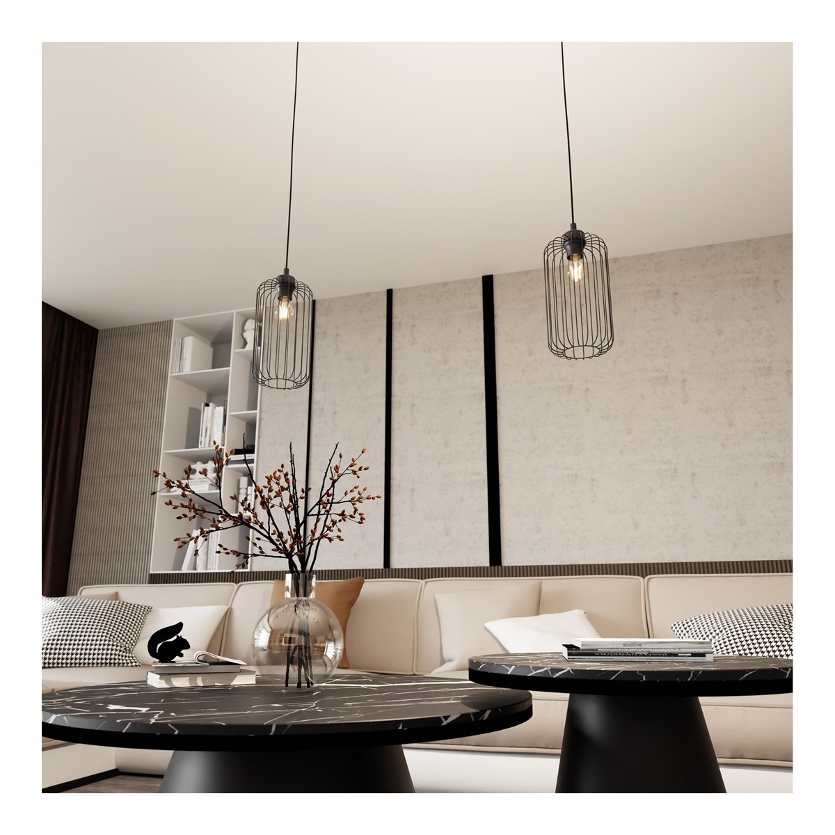 Emibig VANDER 1 BL EM1365/1 kolor czarny z kategorii lampy wiszące