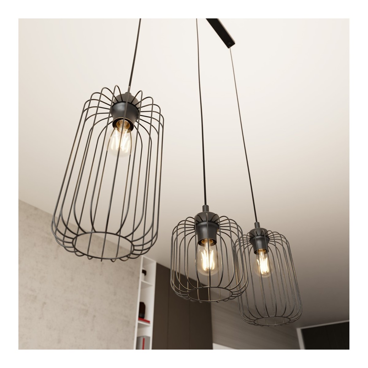 Emibig VANDER 3 BL EM1365/3 kolor czarny z kategorii lampy wiszące