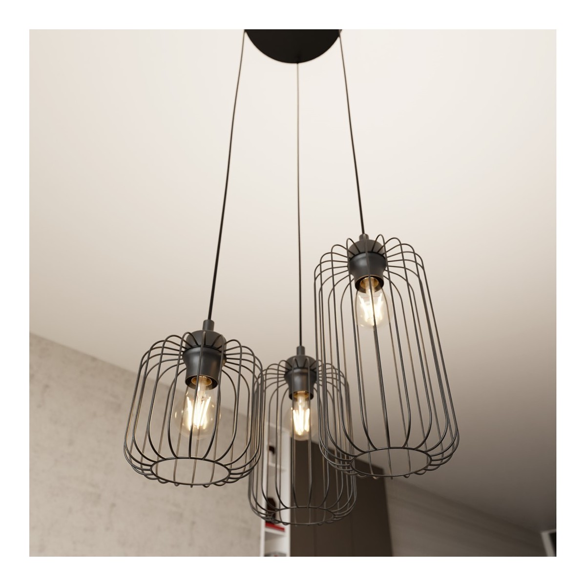 Emibig VANDER 3PREM BL EM1365/3PREM kolor czarny z kategorii lampy wiszące