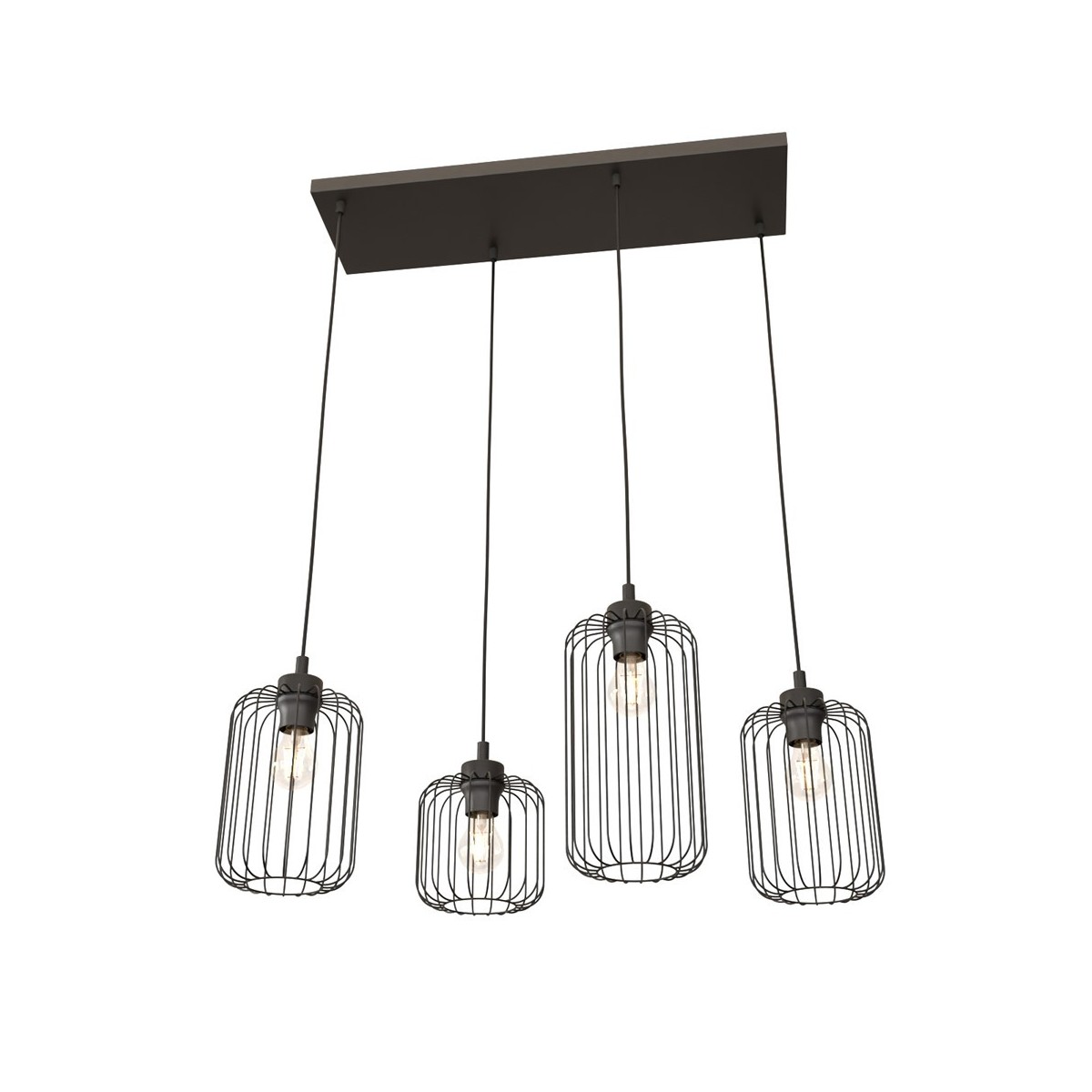 Emibig VANDER 4 BL EM1365/4 kolor czarny z kategorii lampy wiszące