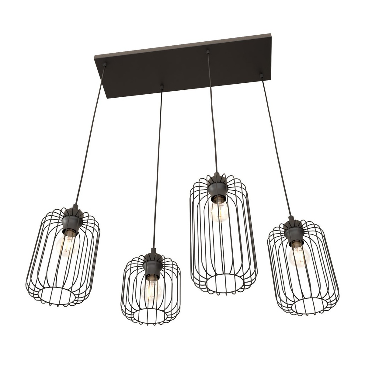 Emibig VANDER 4 BL EM1365/4 kolor czarny z kategorii lampy wiszące