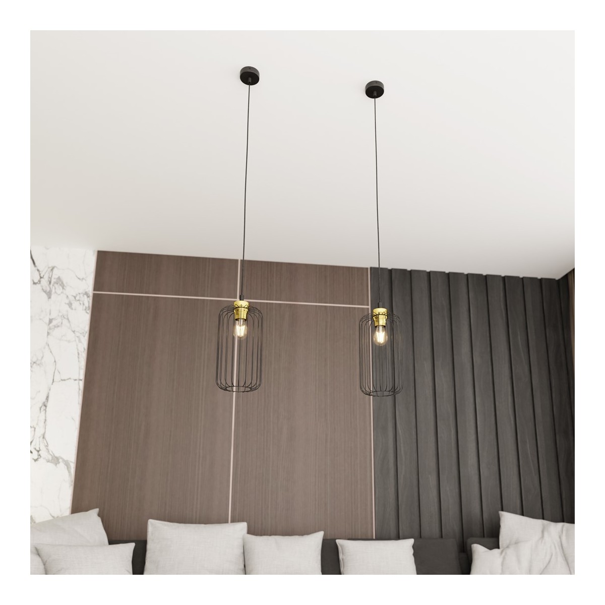 Emibig VANDER 1 BL GOLD EM1364/1 kolor złoty z kategorii lampy wiszące