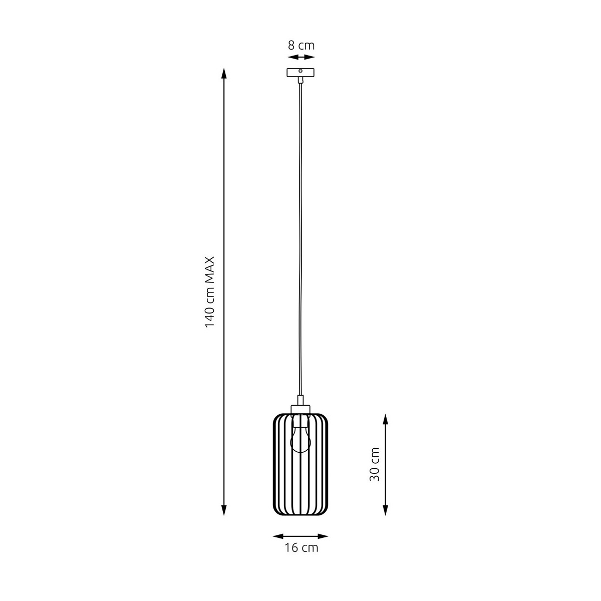 Emibig VANDER 1 BL GOLD EM1364/1 kolor złoty z kategorii lampy wiszące