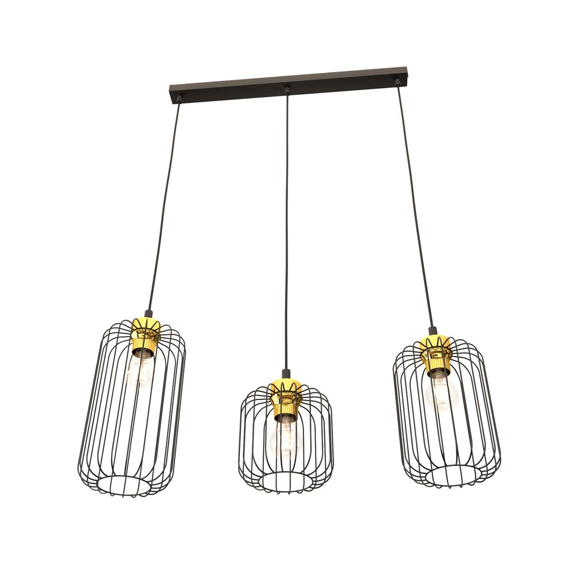 Emibig VANDER 3 BL GOLD EM1364/3 kolor złoty z kategorii lampy wiszące