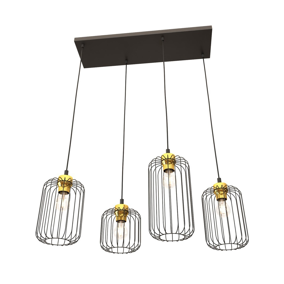 Emibig VANDER 4 BL GOLD EM1364/4 kolor złoty z kategorii lampy wiszące