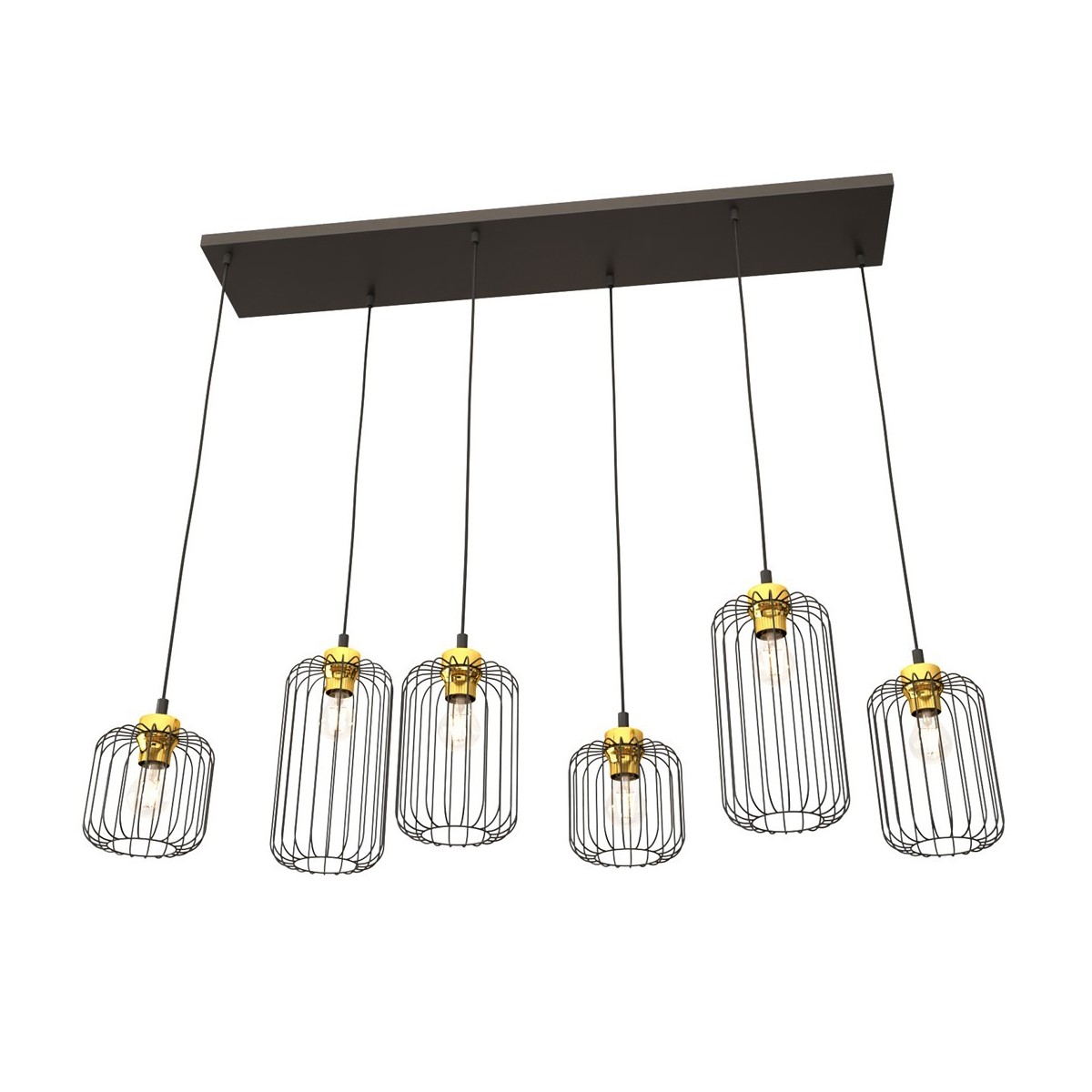 Emibig VANDER 6 BL GOLD EM1364/6 kolor złoty z kategorii lampy wiszące