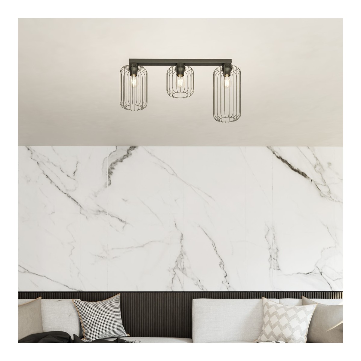 Emibig BARN 3 BL EM1367/3 kolor czarny z kategorii lampy sufitowe