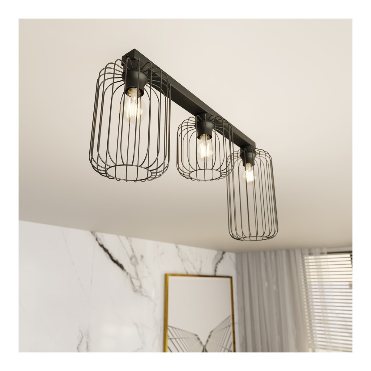 Emibig BARN 3 BL EM1367/3 kolor czarny z kategorii lampy sufitowe