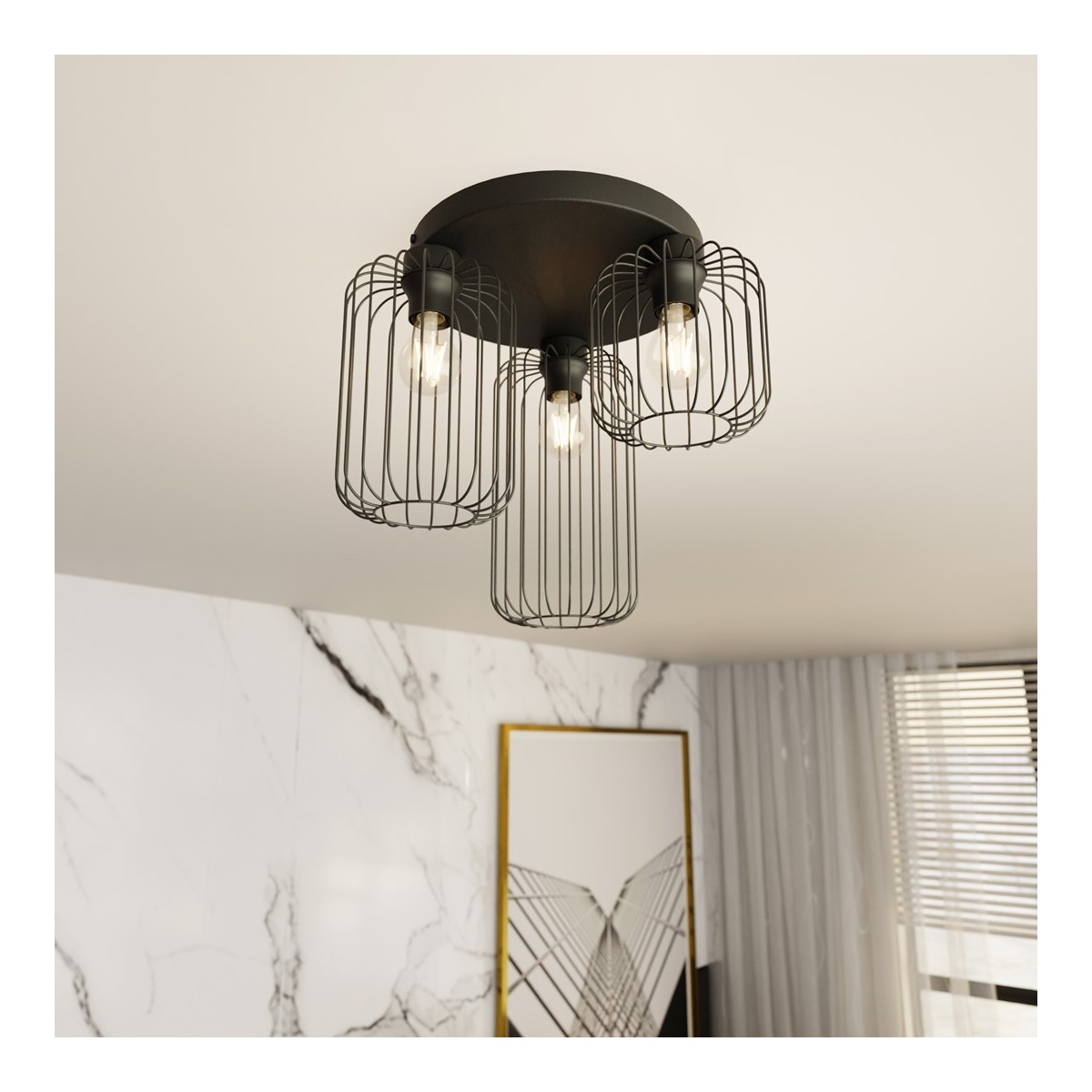 Emibig BARN 3PREM BL EM1367/3PREM kolor czarny z kategorii lampy sufitowe