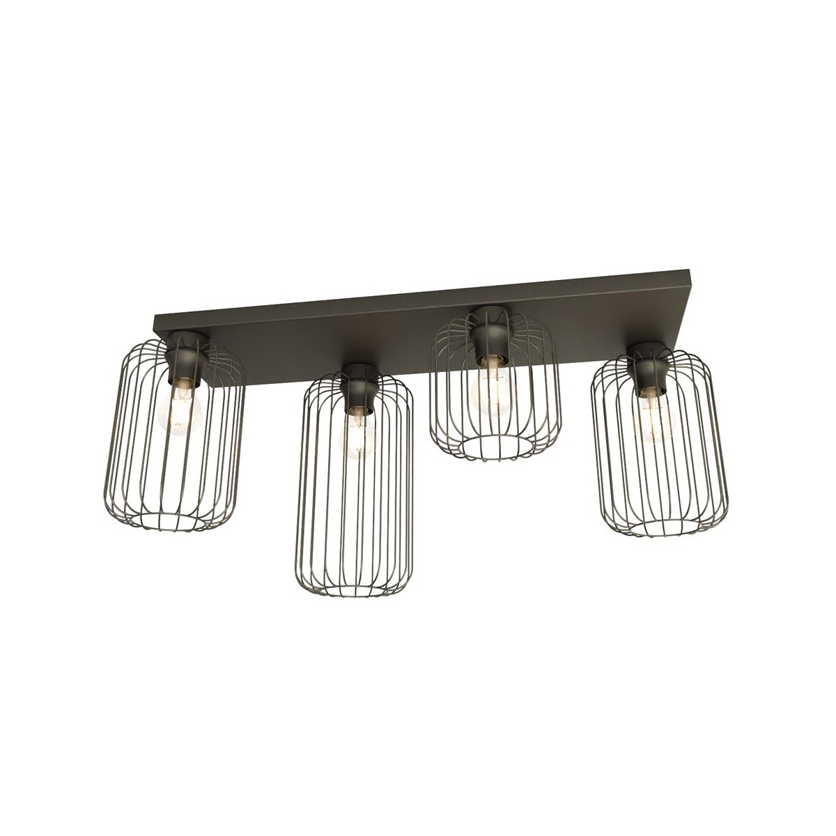 Emibig BARN 4 BL EM1367/4 kolor czarny z kategorii lampy sufitowe