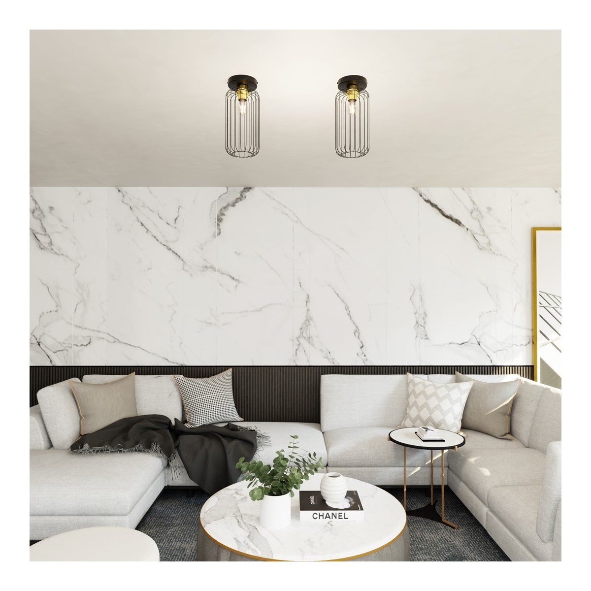 Emibig BARN 1 BL GOLD EM1366/1 kolor złoty z kategorii lampy sufitowe